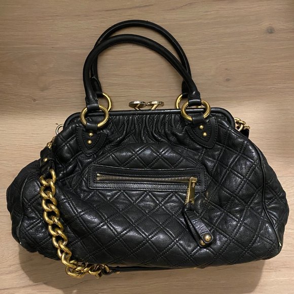 Marc Jacobs Black Leather Stam Bag - Picture 2 of 9